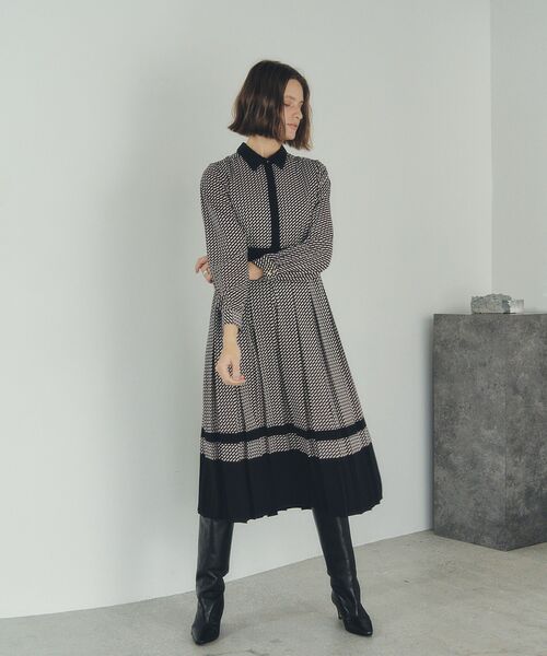 「YECCA VECCA」 シャツワンピース FREE ネイビー レディース_画像5