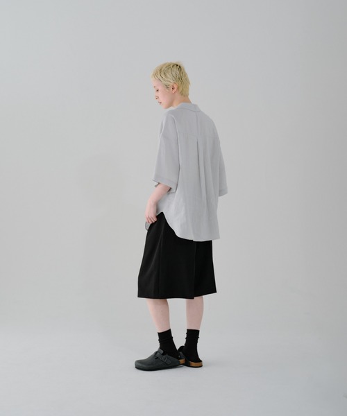 lit ブラウス シャツ Pocket Open Collar Shirt レディース : ZOZOTOWN 