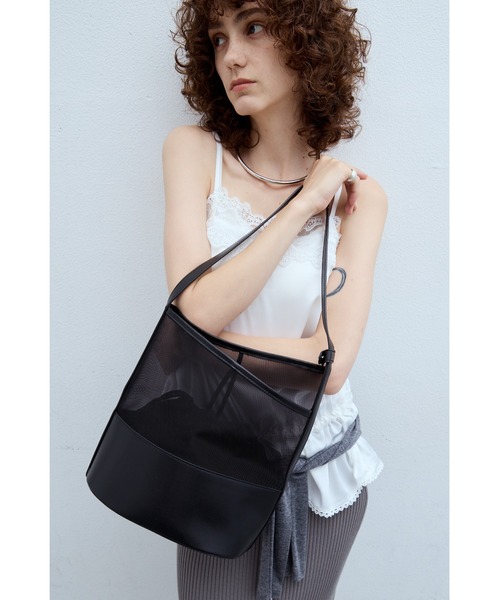 FENNEL メッシュ ショルダーバッグ ブラック FENNEL メッシュ
