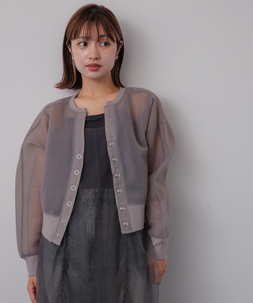 「SENSE OF PLACE by URBAN RESEARCH」 カーディガン ONE ライトグレー レディース_画像7