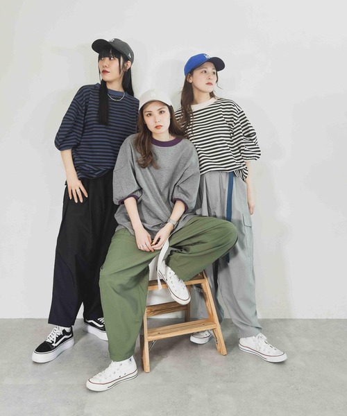 「niko and...」 カーゴパンツ LARGE グレー レディース_画像2