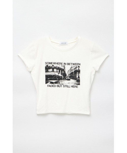 LAGUA GEM（ラグアジェム） tシャツ 半袖 PHOTO PRINT CUT Tシャツ