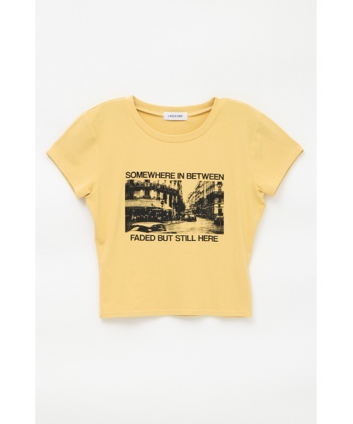 LAGUA GEM（ラグアジェム） tシャツ 半袖 PHOTO PRINT CUT Tシャツ