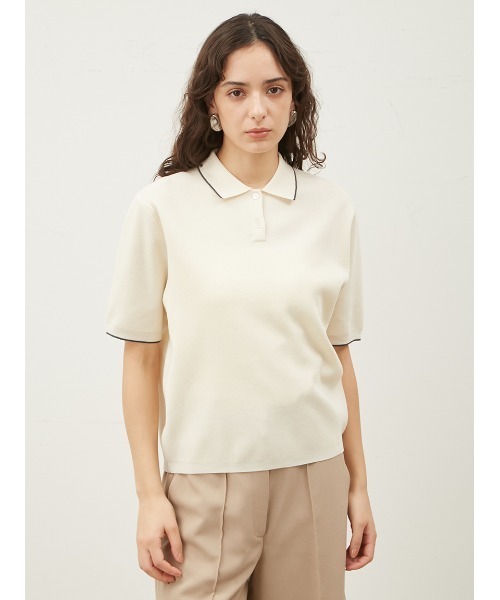 「Mila Owen」 半袖ニット 0 グリーン レディース_画像6