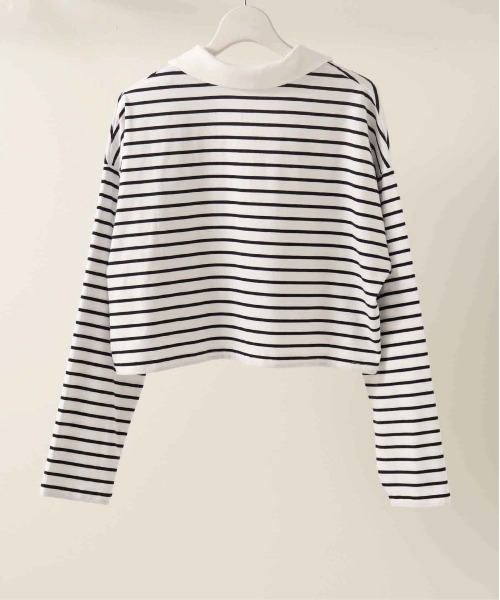 tシャツ クロップドボーダーラガーシャツ レディース メンズ