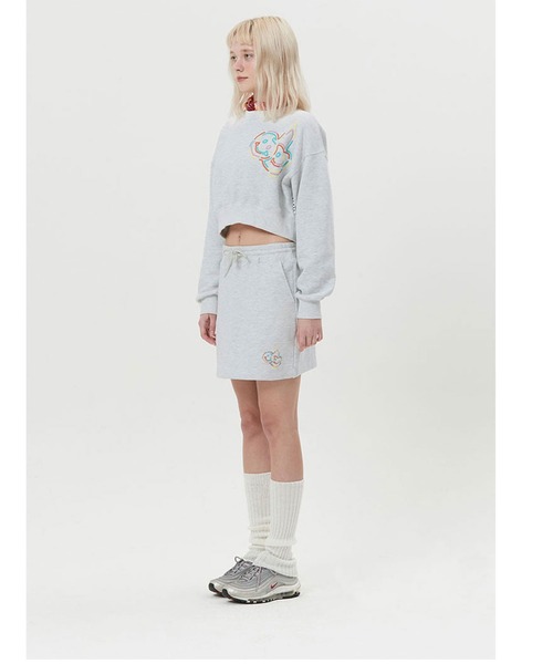 トレーナー スウェット KIRSH DOOLE CHERRY SPREAD CROP SWEAT