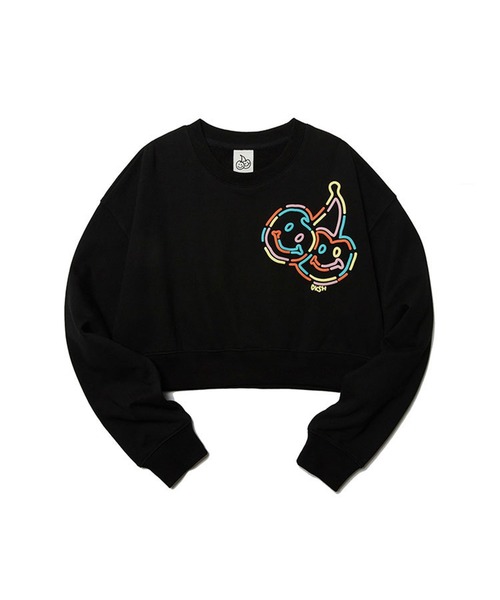 トレーナー スウェット KIRSH DOODLE CHERRY CROP SWEAT LS/キルシードゥードゥルチェリークロップスウェット レディース セール】KIRSH DOODLE CHERRY CROP SWEAT LS/キルシー