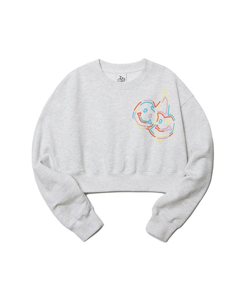 トレーナー スウェット KIRSH DOODLE CHERRY CROP SWEAT LS/キルシードゥードゥルチェリークロップスウェット レディース セール】KIRSH DOODLE CHERRY CROP SWEAT LS/キルシー