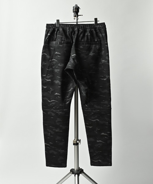 パンツ mmm WEB限定】リネンミックスドットタックワイドパンツ
