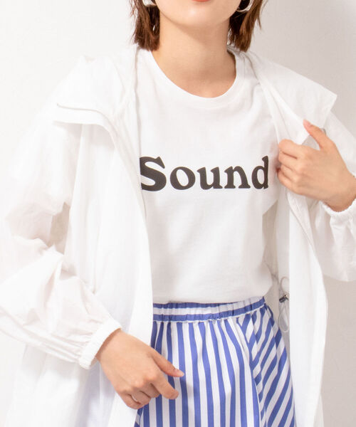 フレーバーティー ロゴT SOUND FLAVOR TEE レディース 国内正規品 メール便可能5 FLAVOR TEE フレーバーティー 半袖 Tシャツ ロゴT SOUND