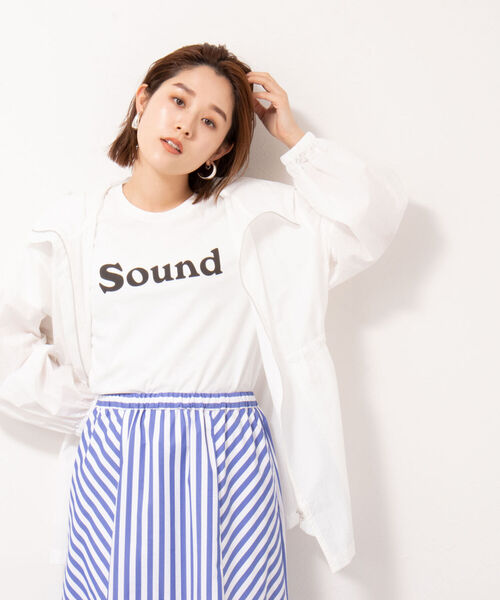 フレーバーティー ロゴT SOUND FLAVOR TEE レディース 国内正規品 メール便可能5 FLAVOR TEE フレーバーティー 半袖 Tシャツ ロゴT SOUND