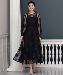 DRESS+ ドレス ワンピース アウター セット Aライン 重ね着