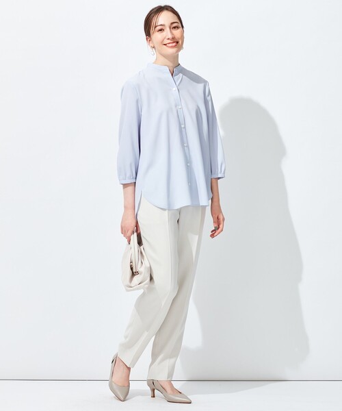 自由区（ジユウク） ブラウス シャツ 「2WAY/洗える」ブラウジング