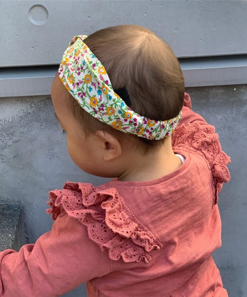 tot ヘアバンド 「tot / トット」「キッズ」小花柄ターバン/Little Flo