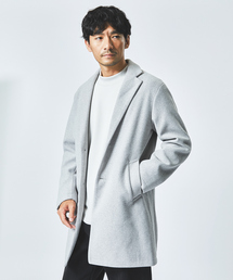 ABAHOUSE GRAY チェスターコート コート ニットメルトン チェスター