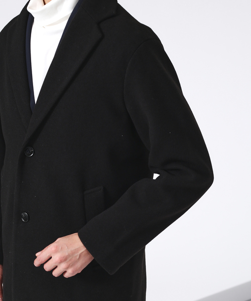 ABAHOUSE GRAY チェスターコート コート ニットメルトン チェスター