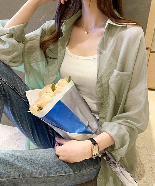 夏に活躍♪シアーデザイン♡【CHANEL】トップス tシャツ 「夏コーデに羽織るだけで大活躍！」シアーシースルー