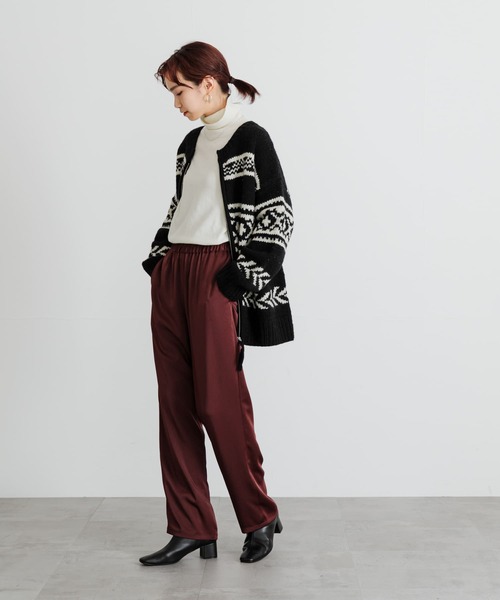 URBAN RESEARCH パンツ サテンイージーパンツ レディース