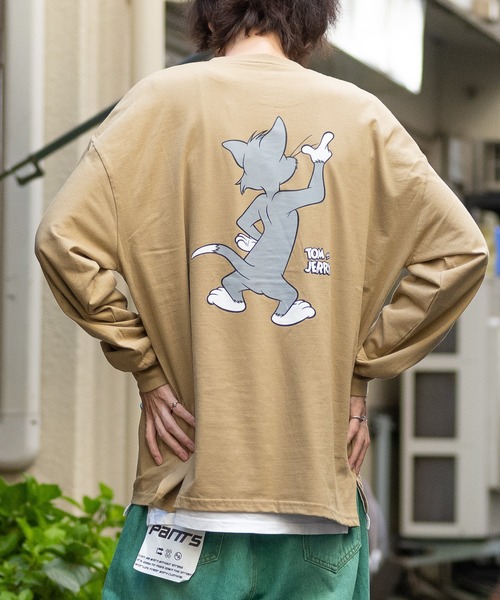 トム・ロンページ tシャツ 「40I」「Tom ＆ Jerry/トム ジェリー」フロント/バック