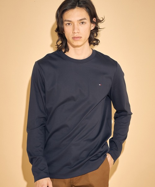 【トミーヒルフィガー】インターロックロングスリーブTシャツ TOMMY HILFIGER tシャツ インターロックロングスリーブTシャツ