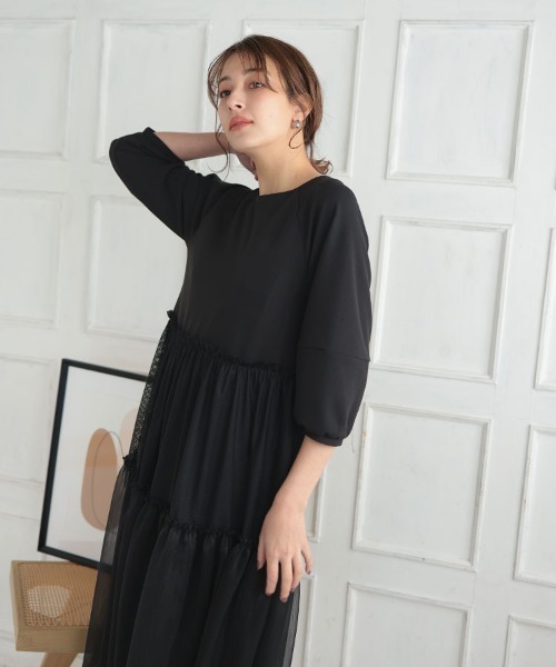 DONOBAN ドレス シアーティアードドレス : ZOZOTOWN Yahoo!店