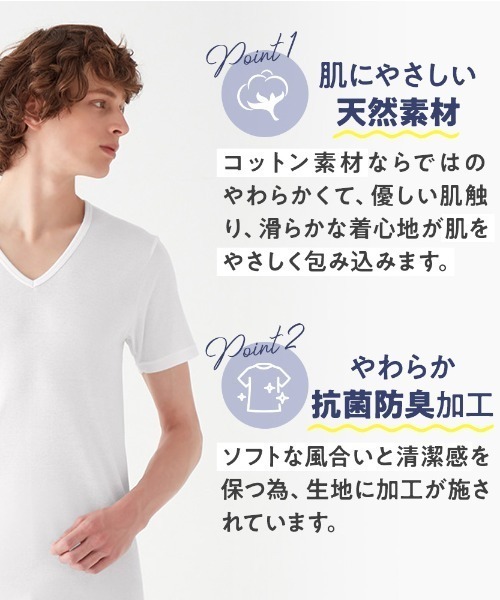 GUNZE（グンゼ） インナーシャツ 肌着 GUNZE BASIC/グンゼベーシック