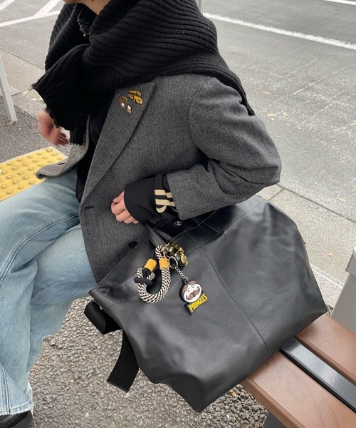 ear PAPILLONNER トートバッグ 「牛革/A4サイズ対応」ワイド