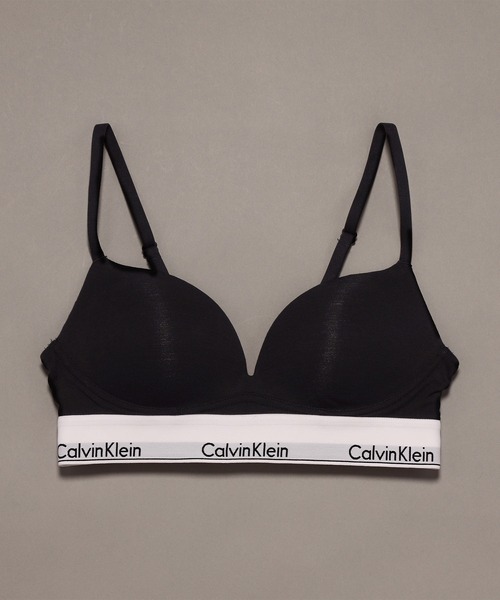[ ] MODERN COTTON プッシュアップブラ ★大人気★ Icon Cotton プランジプッシュアップブラ（ブラジャー）｜Calvin