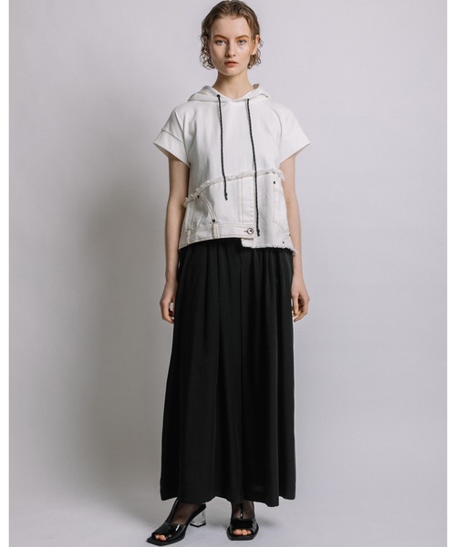 アウラアイラ　ワイドパンツ PIN TUCK WIDE PANTS — aulaaila
