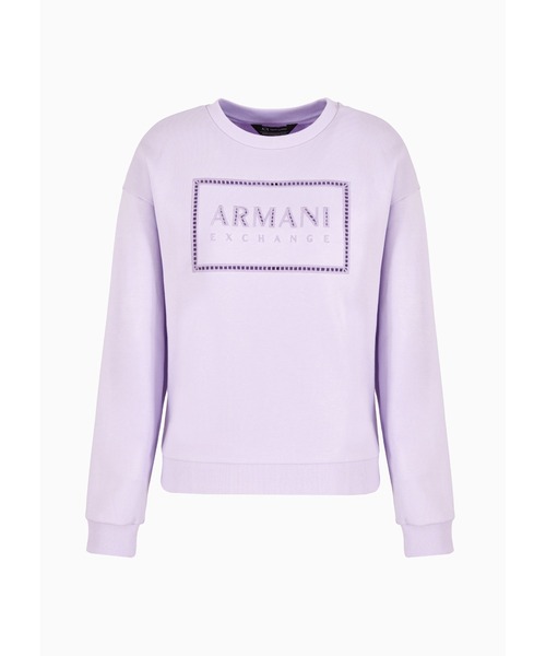 トレーナー スウェット 「A|X アルマーニ エクスチェンジ」ボックスロゴ　スウェットプルオーバー レディース ARMANI EXCHANGE トレーナー スウェット 「A|X アルマーニ