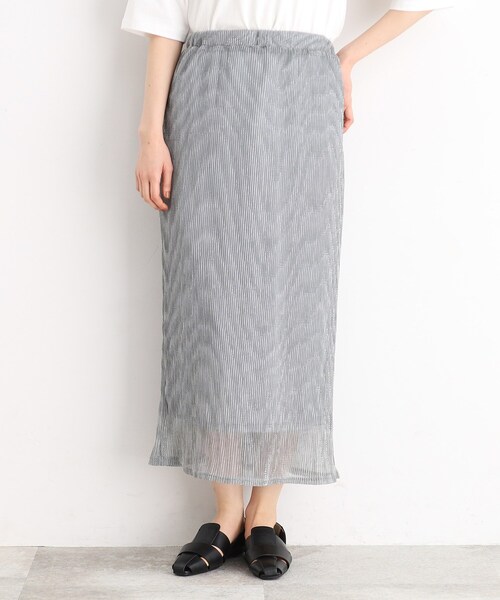 THE SHOP TK スカート シャイニーナロースカート「洗える」 : ZOZOTOWN