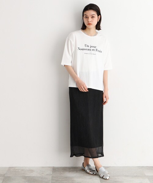 THE SHOP TK スカート シャイニーナロースカート「洗える」 : ZOZOTOWN