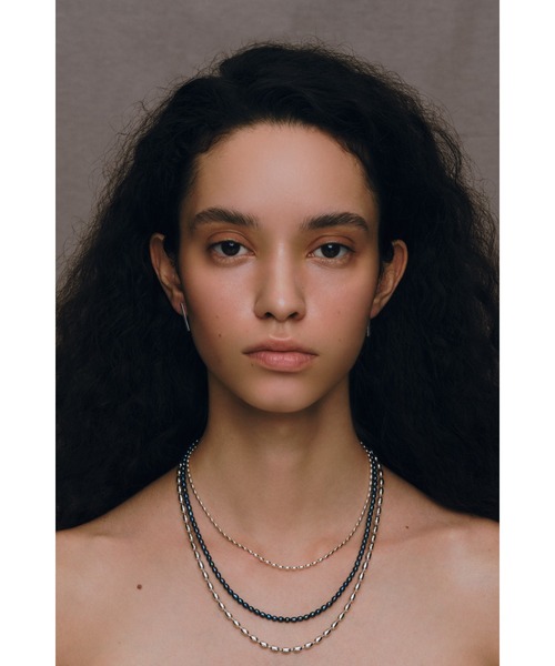 ネックレス 「quip queint」grain chain long necklace/グレイン チェーン ロング ネックレス レディース メンズの画像