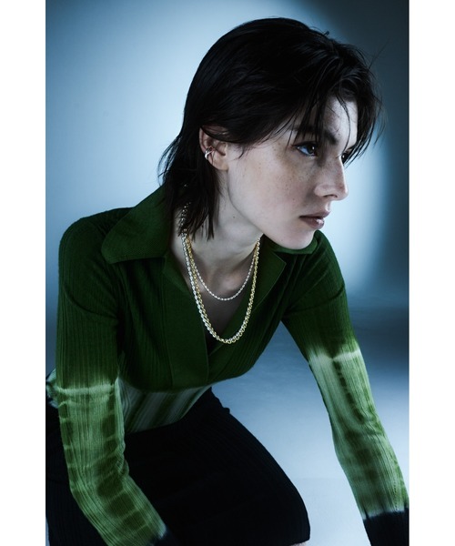 ネックレス 「quip queint」grain chain long necklace/グレイン チェーン ロング ネックレス レディース メンズの画像