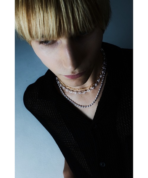 ネックレス 「quip queint」grain chain long necklace/グレイン チェーン ロング ネックレス レディース メンズの画像