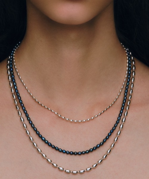 ネックレス 「quip queint」grain chain long necklace/グレイン チェーン ロング ネックレス レディース メンズの画像