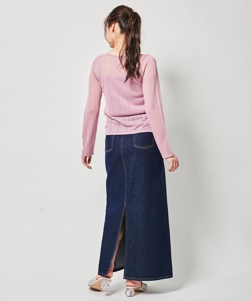 31 Sons de mode カーディガン スパンコールシアーアンサンブル