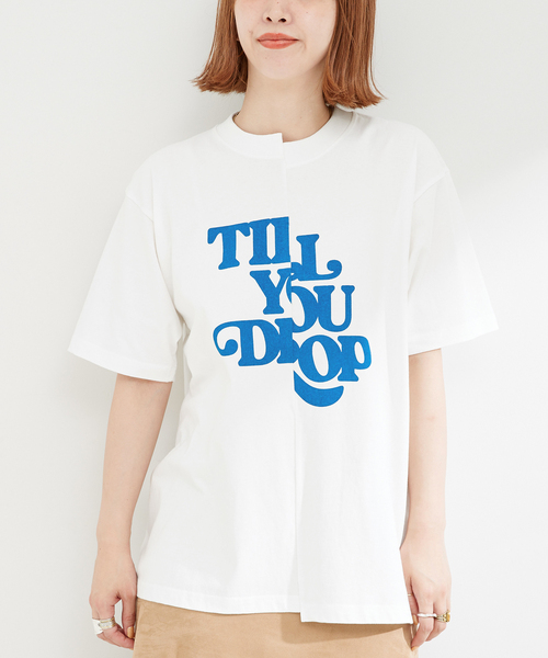 [BROWNBREATH] CONTINUE TEE★Tシャツ B.C STOCK tシャツ リメイク風Tシャツ レディース : ZOZOTOWN