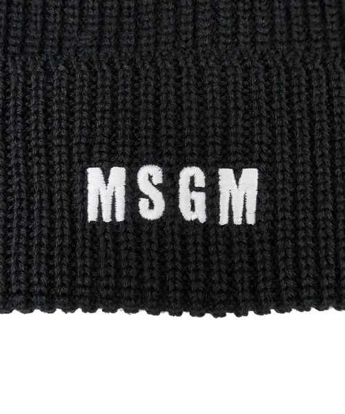 MSGM ニット帽 ニットキャップ 「NEW」MSGMロゴ ビーニー メンズ