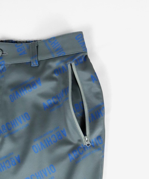 archivio（アルチビオ） パンツ 「MENS」総ロゴ柄速乾ストレッチパンツ