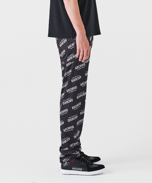 archivio（アルチビオ） パンツ 「MENS」総ロゴ柄速乾ストレッチパンツ