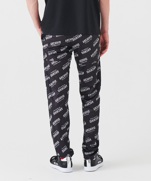 新品未着用 archivio ストレッチパンツ 38 archivio（アルチビオ） パンツ 「MENS」総ロゴ柄速乾ストレッチパンツ