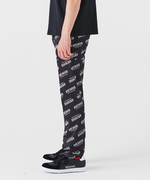 archivio（アルチビオ） パンツ 「MENS」総ロゴ柄速乾ストレッチパンツ
