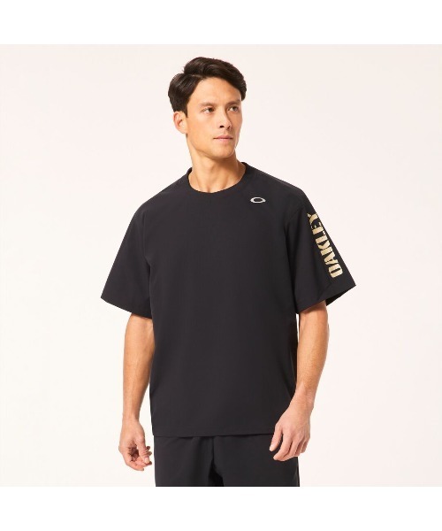 国内発送 Oakley Wired Mountain Scape 半袖 Tシャツ ブラック OAKLEY オークリー 半袖 Tシャツ メンズ UVカット 吸汗速乾 ロゴ