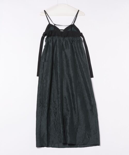 matumo unminou♥新品未使用 ふくれジャガードワンピース セール】ビスチェコンビフクレジャガードワンピース（ワンピース