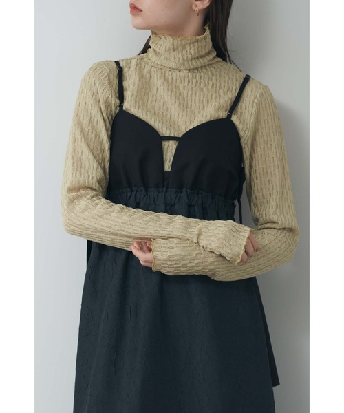 Limue ワンピース ジャガードコンビキャミワンピース : ZOZOTOWN Yahoo