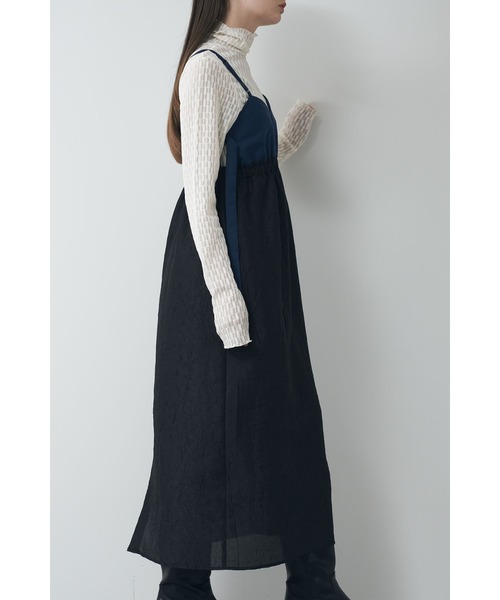 Limue ワンピース ジャガードコンビキャミワンピース : ZOZOTOWN Yahoo