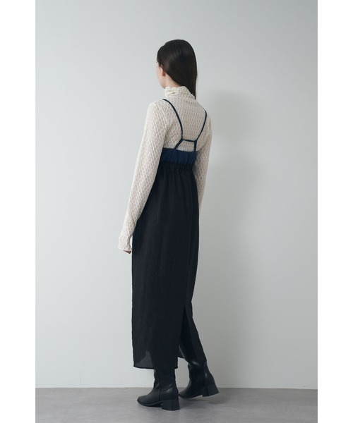 Limue ワンピース ジャガードコンビキャミワンピース : ZOZOTOWN Yahoo