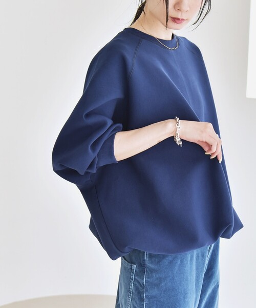 tシャツ quaranciel:「洗濯機可能」ポリエステル ベロア ドロスト ルーズ プルオーバー レディース quaranciel トレーナー スウェット quaranciel:「洗濯機可能