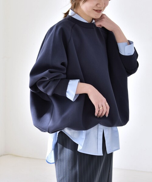 quaranciel トレーナー スウェット quaranciel:「洗濯機可能」ポンチ